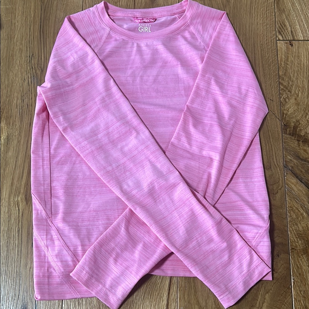 Pink Long Sleeve Kids Shirt